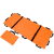 Household Stretcher Outdoor Emergency Life-Saving Stretcher Simple Folding Thickening Canvas Soft Stretcher with Bag