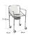 folding portable medical steel shower toilet commode chair with wheels for elderlyPortable Plastic Toilet Chair Foldable