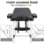 Two Fold Facial Bed Aluminum Alloy Massage Couch Aluminum Alloy Beauty Chair with Hole Folding Massage Chair 