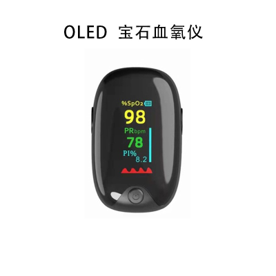 Exclusive for Cross-Border Gem Finger Clip Oximeter Household Heart Rate Monitor Pluse Oximeterled Screen