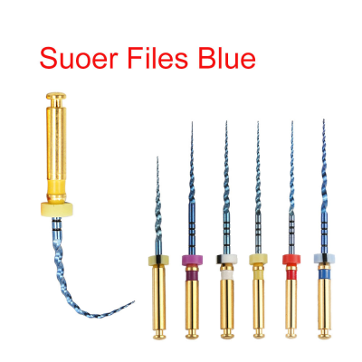 Dental Rotary Ultra Blue File Rotating Burrs Nickel Titanium Root Tube Heat Activated Root Canal File Instrument Oral