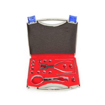 Dental Piercing Pliers Dental Device Rubber Orthodontic Tool Clip Coffer Dam Tool Set Punch Plier