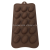 15-Piece Egg-Shaped Silicone Chocolate Mold Candy Biscuit Cake Baking Mold Ice Cube Mold Oval