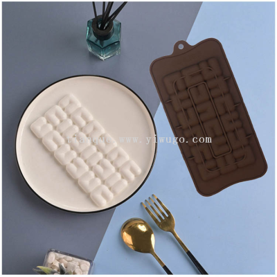 Back-Shaped Monolithic Silicone Chocolate Mold Candy Biscuit Cake Baking Mold Ice Cube Mold