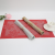 Placemat Household Insulation Mat Waterproof and Oil-Proof Japanese and European Style Hotel Golden, Silver and Pink Printed Simple Western Food Pvc