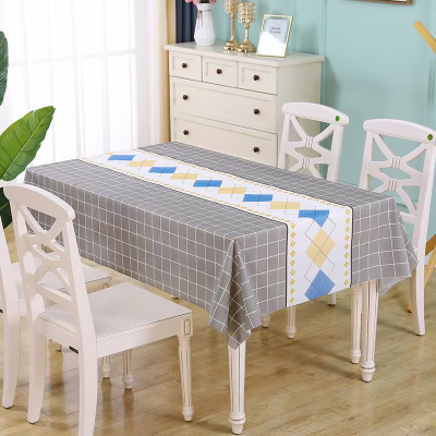 Simple Fashion Waterproof Oil-Proof Tablecloth Rectangular Dining Table Tablecloth Coffee Table Mats Table Runner Series Tablecloth