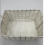 Fabric Medium Storage Basket Cotton Linen with Handle Office Clutter Organizing Box Wardrobe Storage Folding Basket