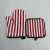 Microwave Oven Gloves Canvas Striped Insulation Anti-Scald and High Temperature Resistant Kitchen Restaurant Oven Baking Gloves