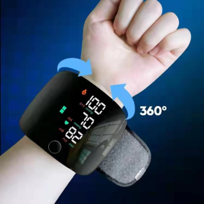 Rechargeable Voice Broadcast Sphygmomanometer Touch Screen Wrist Blood Pressure Measuring Instrument Multiple Voice Spot Factory