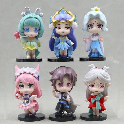 King's Hand-Made Blind Box Wang Zhaojun Zhuge Liang Luban Fashion Play Model Decoration Capsule Toy Prize Claw Doll
