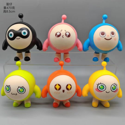 Online Celebrity Egg Puff Party Blind Box Hand-Made Wholesale Cute Egg Puff Surrounding the Game Capsule Toy Doll Wholesale Toys