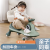 Baby Swing Car Baby Walker Scooter Novelty Four-Wheel Toy Car with Music Luge Gift