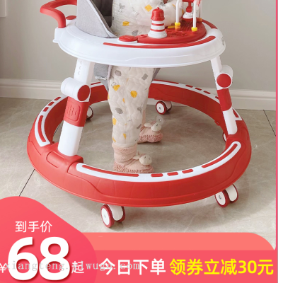 Baby Walker Scooter Children's Toy Car Trolley Baby Carriage Silent Wheel 1-5 Years Old Child Stroller