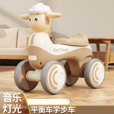 Children's Scooter Portable Toy Car with Music Light Luge Perambulator Four-Wheel All Kinds of Car Scooter