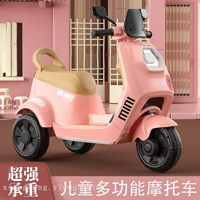 New Children's Electric Motorcycle Tricycle Wholesale Baby Electric Tricycle Boys and Girls Toddler Toy Car