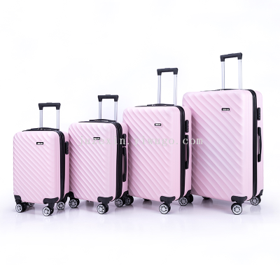 Foreign Trade Luggage Four-Piece Boarding Trolley Case Men's and Women's Luggage ABS Factory Luggage New Good-looking