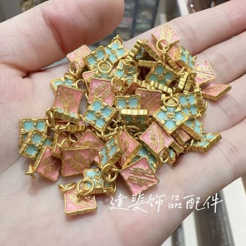 sandy gold ancient french gold bracelet spacer beads copper parts