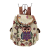 New Canvas Backpack Women's Ethnic Style Embroidered Jacquard College Style Large Capacity Drawstring Backpack with Buckle Cover