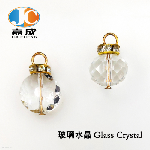 glass crystal water drop charm factory wholesale clothing accessories earrings wedding shop gift bag pendant diy jewelry pearl