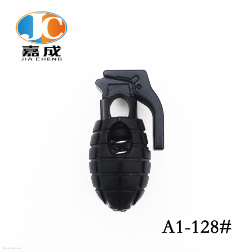 Grenade Type Plastic Rope Buckle Shoelace Buckle Elastic Band Anti-Skid Buckle Mountaineering Outdoor Buckle Nylon Rope Clip Factory Direct Sales