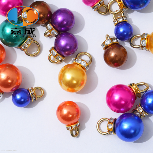 color abs imitation pearl highlight ball pendant diy ornament accessories wedding candies box luggage pendant zipper slider accessories
