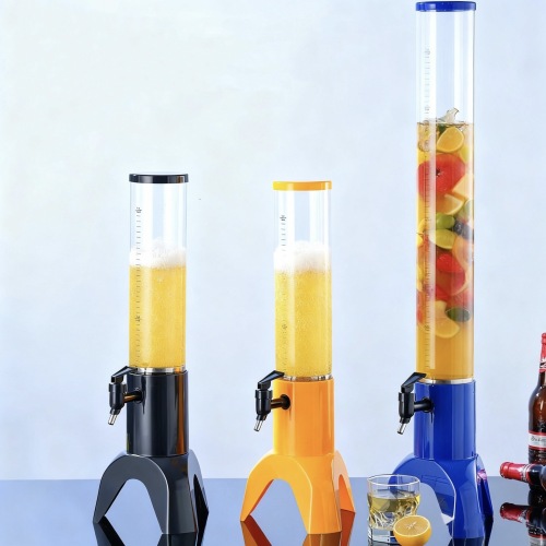 酒吧3L精酿扎啤桶2L酒炮分酒器网红幻师带龙头发光1.5L饮料果汁桶