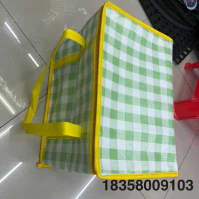 Picnic Thermal Bag Portable Portable Plastic Cutlery Set with Napkin Large Capacity Waterproof Storage Picnic Bag