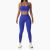 European and American Yoga Clothes High Waist Peach Hip Sports Suit Sexy Halter Fitness Clothes Seamless Yoga Suit