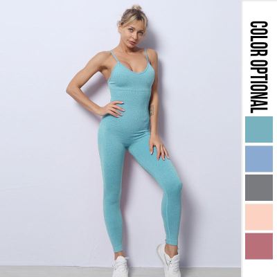 European and American Outdoor Air Yoga Jumpsuit Women's Professional Yoga Sports Sling Jumpsuit Vest Dance Workout Clothes