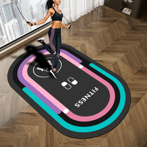 新款跳绳地垫加厚隔音减震室内静音防滑健身运动专业地毯垫瑜伽垫