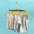 12-Clip Multifunctional Hanger Windproof Clothespin Dormitory Student Household Socks Rack Multi-Clip Drying Rack Underwear Hanger
