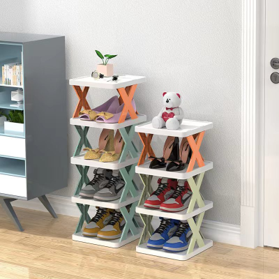 Door Dust-Proof Shoe Rack Multi-Functional Household Installation-Free Multi-Layer Space-Saving Simple Collection