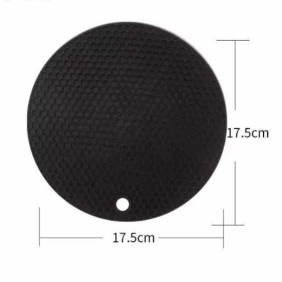 Round Honeycomb Silicone Placemat Anti-Scald and Anti-Slip Mat Heat Insulation Potholder Silicone Dining Table Cushion Easy to Clean High Temperature Resistant Wholesale