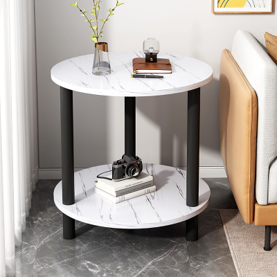 Side Table Light Luxury Small round Table Sofa Small Coffee Table Living Room Modern Minimalist Mini Bedside Supporter Corner Small Table