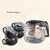 Factory Wholesale Teapot Five-Piece Tea Set One Pot Four Cups Printed Logo Gift with Filter Screen