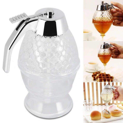 New Syrup Squeezing Machine Juice Dispenser Acrylic Storage Bottle & Can Honey Pot Honey Syrup Dispenser