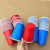 Disposable Plastic Cup Two-Color Plastic Cup Table Tennis Set 16Oz Two-Color Cups Beer Game Cup Party Cup
