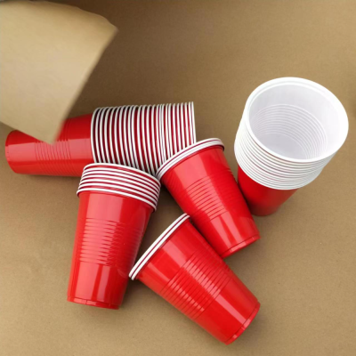Factory Production Environmental Protection Common Style Disposable Two-Color Plastic Cup PS Table Tennis Cup Party Two-Color Cups