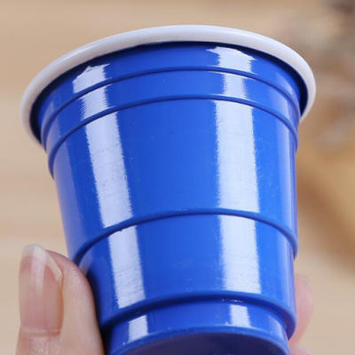 Factory Production Common Style Disposable Double Color Plastic Cup PS Table Tennis Cup Party Two-Color Cups