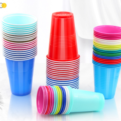 Factory Customized Wholesale Common Style Disposable Double Color Plastic Cup PS Table Tennis Cup Party Two-Color Cups