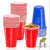 Foreign Trade Export Monochrome Cup Disposable Two-Color Plastic Cup PS Table Tennis Cup Party Two-Color Cups