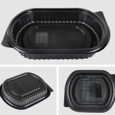 a Large Number of Wholesale American Disposable Lunch Box Bento Box Food Grade Catering Takeaway Fast Food Box Two Grid Three Grid