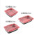 Source Factory Direct Sales Takeaway Packing Box Red and Black Fast Food Box Environmental Protection Disposable Lunch Box Pp Plastic Lunch Box