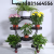 Flower Stand Iron with Wheels Floor Type Scindapsus Basin Frame Living Room Balcony Flower Rack Multi-Layer Indoor Special Offer Space Saving