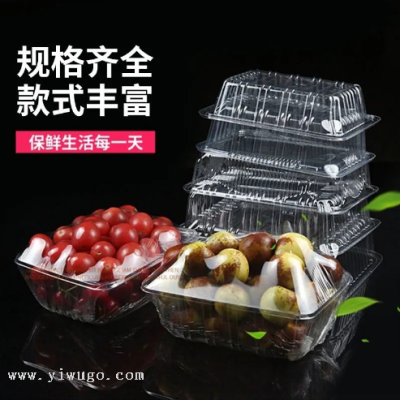 Wholesale Disposable Fruit Box Vegetable Plastic Transparent Packing Box Supermarket Food Fruit and Vegetable Packing Box Fresh Tray