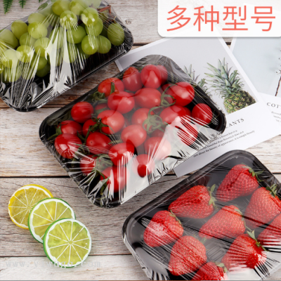 Wholesale Fruit Tray Plastic Disposable Black Packing Box Fresh Blister Inner Packing Box Wholesale Customization