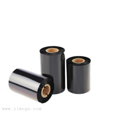 Factory Wholesale Barcode Ribbon Wax-Based Ribbon 100*300 Bar Code Ribbon Heat Transfer Printing Ribbon
