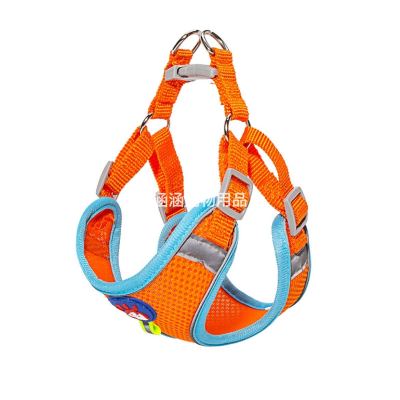 Pet's Chest-Back Cat Pulling Rope Reflective Tape Chest Back out Traction Rope New Pet Supplies Dog Breast Strap