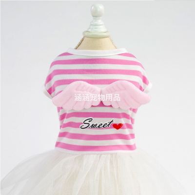Dog Skirt Summer Pet Clothes Puppy's Vest Spring and Autumn Clothing Thin Teddy Small Dog Puppy Princess Dress Summer