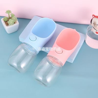 Dog Water Fountain Outdoor Portable Water Bottle Travel out Walking Dog Hanging Pet Drinking Water Bottle Pet Supplies